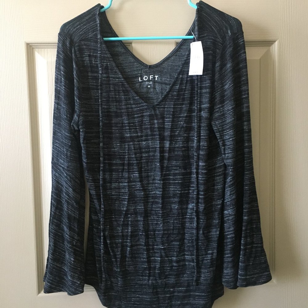 Black Long Sleeve Loft Shirt with Tags